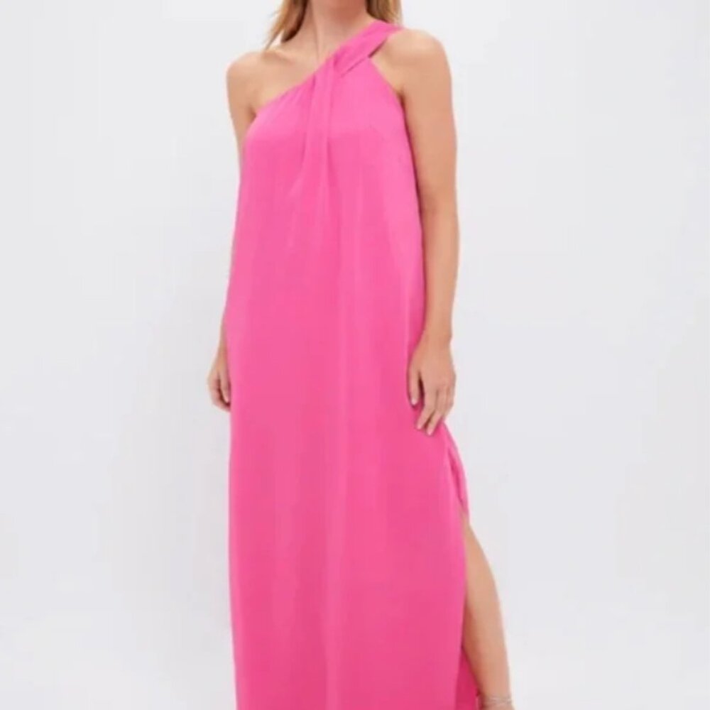 NWT Pomander Place by Tuckernuck Hot Pink One-Shoulder Maxi Dress – XXXL